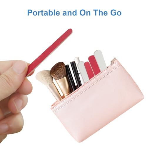 AhaTopia Mini Nail Files - 100 Pack Double-Sided 180/240 Grit