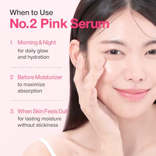Numbuzin No.2 Rose PDRN Collagen Plumping Serum 30ml – Hydrating, Firming Korean Skincare