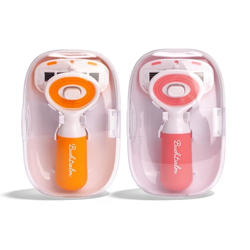 Bushbalm Travel Razor - Watermelon Sugar Pink with Glide Head