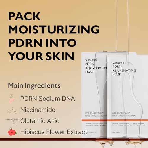 Genabelle PDRN Rejuvenating Mask Sheet - Hydrating Salmon DNA Skin Care