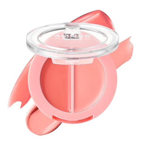 Amuse Seoul BOKSOONGA Lip & Cheek Balm - Multiuse Cream & Glossy Blush, 2 Colors, Vegan, Korean Beauty