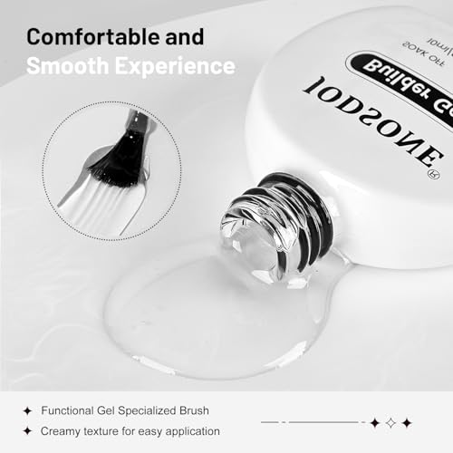 JODSONE 2PCS 10ml Clear Builder Gel for Nail Extensions & Strengthening