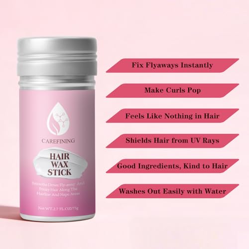 CAREFINING Hair Wax Stick - Strong Hold & Non-Greasy Formula for Dance