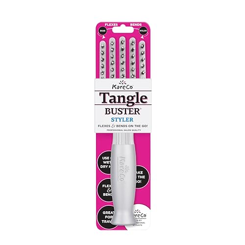 KareCo Mini Detangling Brush – Portable Tangle Buster for All Hair Types