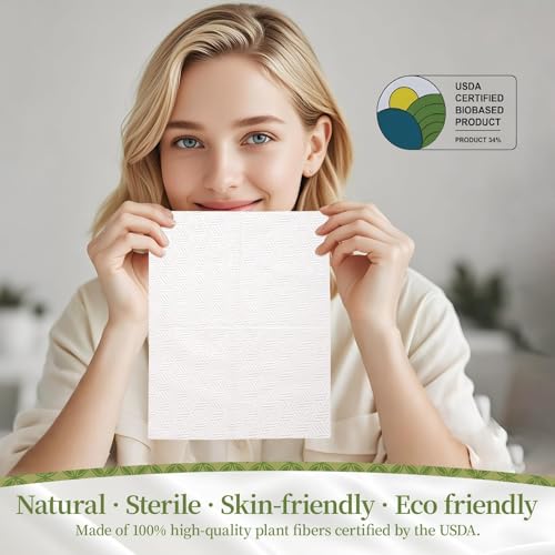 Disposable Face Towels Travel Size - 15 Count