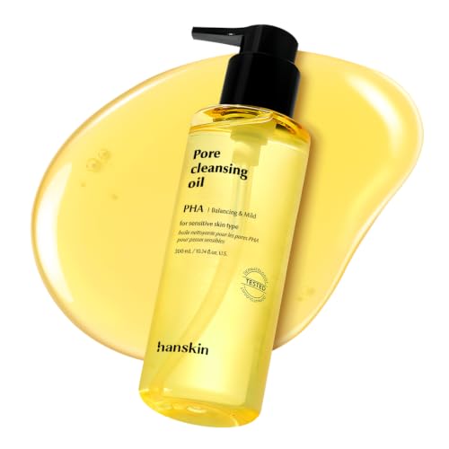 Hanskin PHA Pore Cleansing Oil for Sensitive Skin - 10.14 oz Makeup Remover