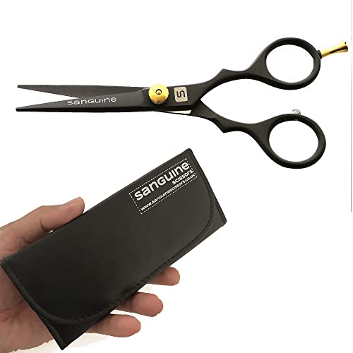 Sanguine 5" Professional Mustache & Beard Trimming Scissors - Japanese Steel