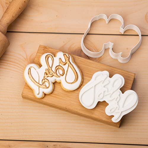 Baby Shower Cookie Cutters Set - 4 Fun Shapes for Baking