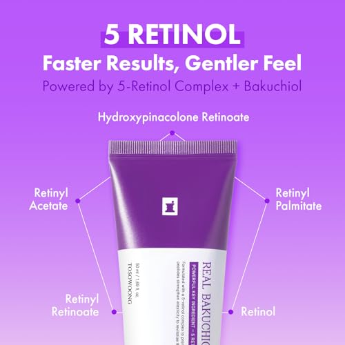 TOSOWOONG Retinol & Bakuchiol Peel-Off Mask for Anti-Aging & Wrinkles