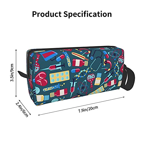 YISHOW Portable Travel Makeup Bag - Water-Resistant Cosmetic Organizer Pouch