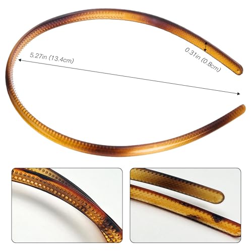 6-Pack Multi-Color Skinny Headbands for Women & Girls