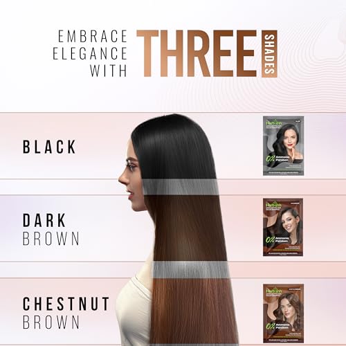 Herbishh Dark Brown Travel Shampoo & Argan Hair Mask Set – Grey Coverage, 30ml + 25ml