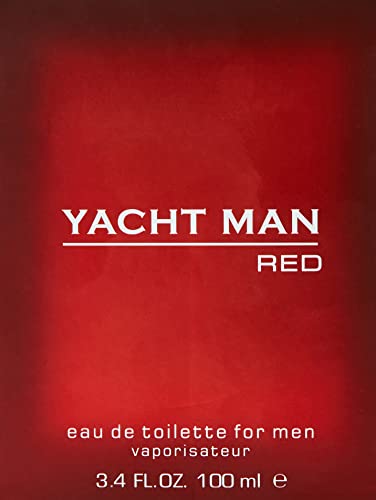 Myrurgia Yacht Man Red Eau De Toilette Spray for Men 3.4 Fl Oz Pack of 2 - Casual Masculine Fragrance