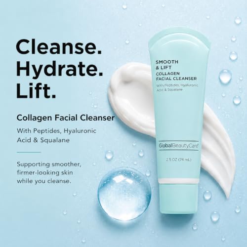 Global Beauty Care Collagen Facial Cleanser - Hydrating Face Wash (2-Pack)