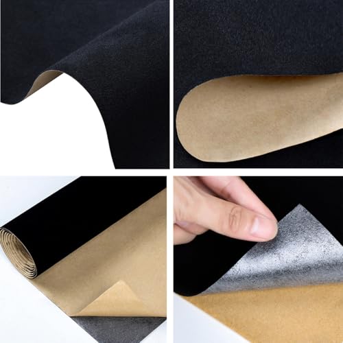 Self-Adhesive Velvet Fabric Sheet Roll - 14 x 98 Inches for DIY Crafts
