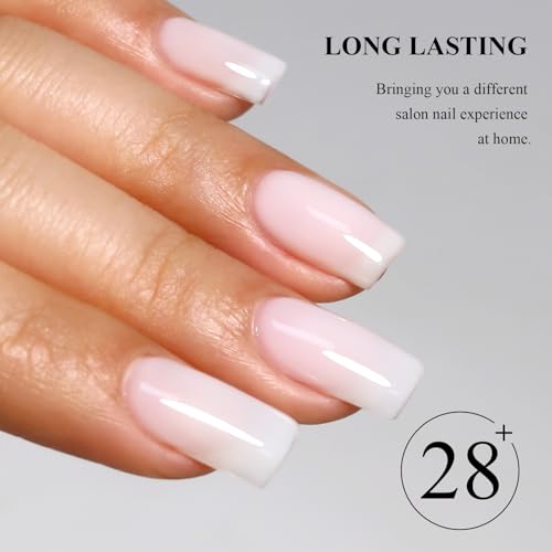 Milky White Jelly Gel Nail Polish - 10ML Translucent Soak Off