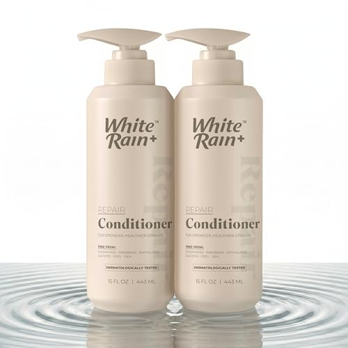 White Rain+ Repair Conditioner for Damaged Hair, Scented, 15 fl oz (Pack of 2)