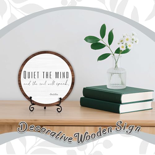 Inspirational Wooden Sign for Yoga & Meditation Room Decor