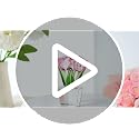 KRISININE Handcrafted Pink Rose Crystal Figurine - 3.2in