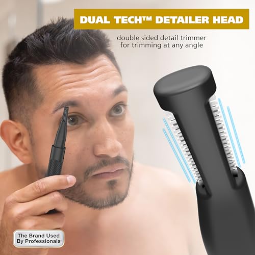 Wahl Manscaper ¢ç 2 in 1 Lithium Battery Tactical¢ç Dual Sided Eyebrow Trimmer and Nose Hair Trimmer for Men ? Model 3023805