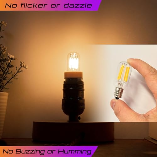 E12 LED Salt Lamp Bulb 2W, Warm White 2700K, 180lm - 2 Pack