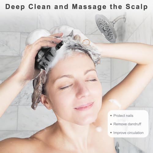FREATECH Scalp Scrubber Massager for Hair Growth & Dandruff