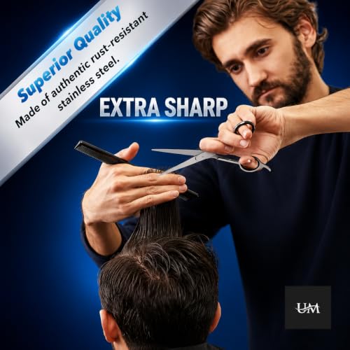 UM Supplies 7.5-Inch Professional Stainless Steel Barber Hair Shears