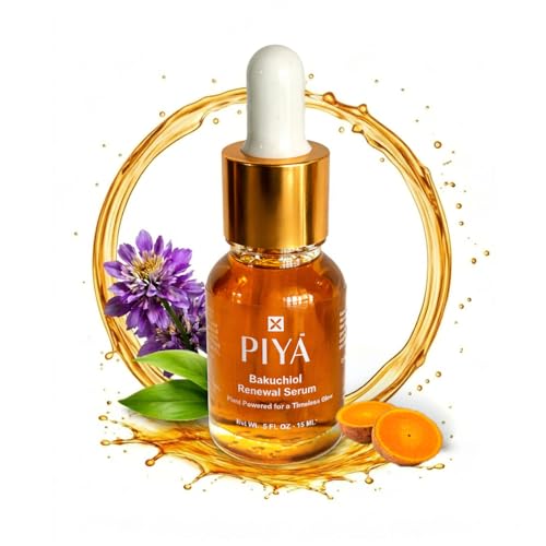 PIYA Bakuchiol Renewal Face Serum - Natural Retinol Alternative for Sensitive Skin