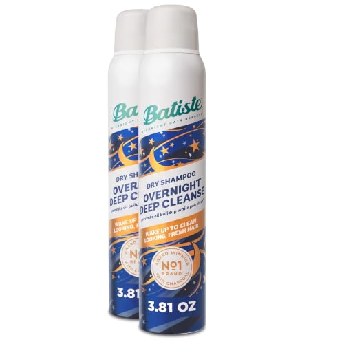 Batiste Overnight Deep Cleanse Dry Shampoo 3.81oz. Pack of 2 - Oil-Free Hair Refresh
