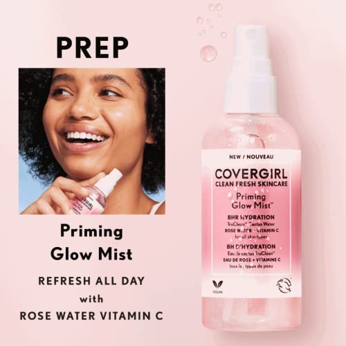 COVERGIRL Priming Glow Facial Mist with Rose Water & Vitamin C