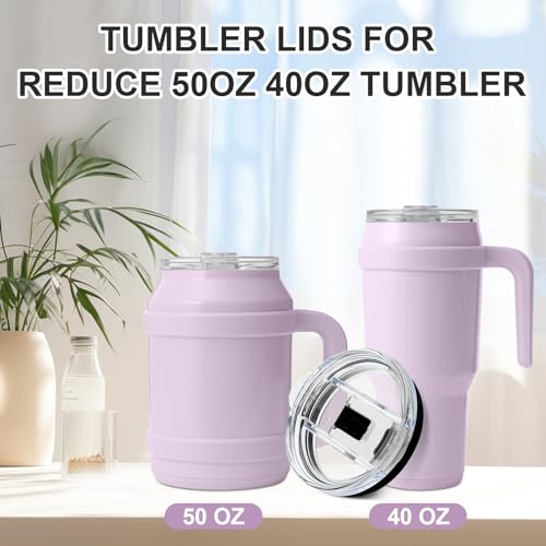 Reduce Tumbler Replacement Lids - BPA-Free, Leak-Proof, 40oz & 50oz