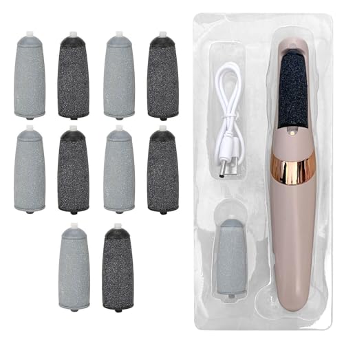 Zerone Replacement Electric Foot File Roller Heads - 10 Pack