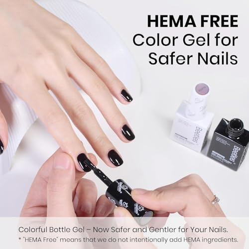 Beetles HEMA-Free Black & White Gel Polish Kit - 8ml