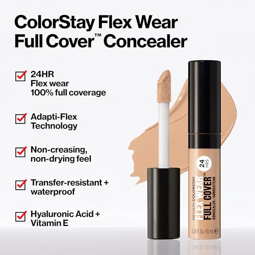 Revlon ColorStay Flex Wear Full Cover Concealer - 060 Deep, 0.34 fl oz