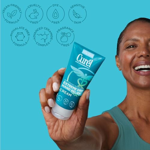 Curel Extreme Dry Hand Relief Cream - Fragrance-Free, 3 Oz, Pack of 3