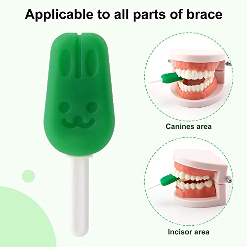 DLENP Corn Silicone Chewies with Handle for Invisalign - 10 Pcs Mint Flavor