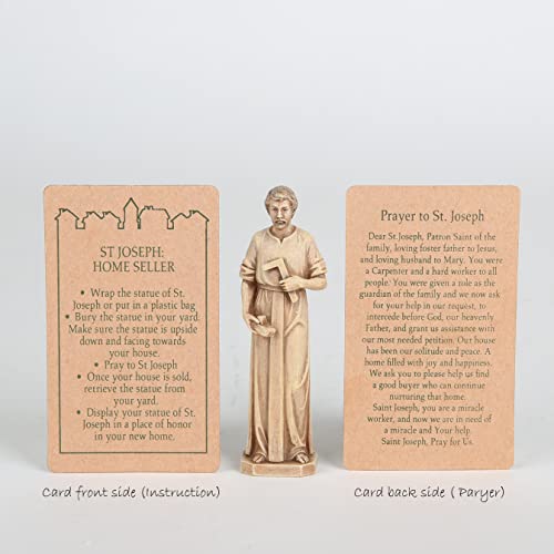 St. Joseph Statue for Selling Homes - 3.5" Handpainted Figure