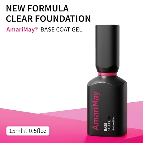 AmariMay 15ml Gel Base Coat for Long Lasting Nail Art