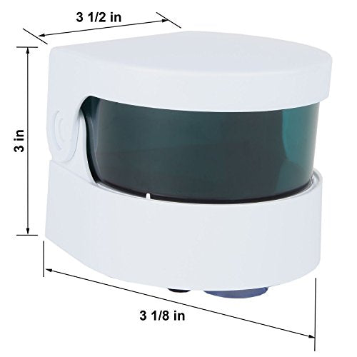 Portable Sonic Denture & Jewelry Cleaner Battery Operated 15-Minute Vibration