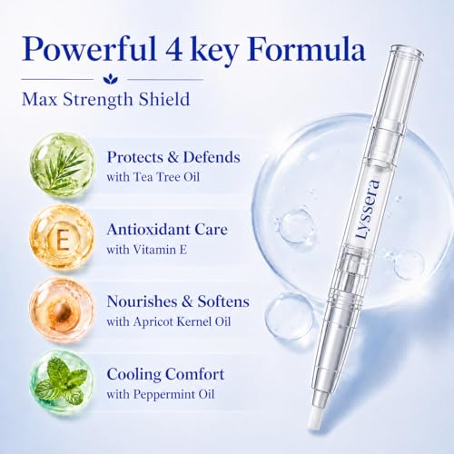 Toenail Fungus Treatment Pen: Extra Strength 25% Undecylenic Acid & Tea Tree Oil - Fungal Nail Treatment for Thick Yellow Brittle Toenails and Fingernails, 4 PCS