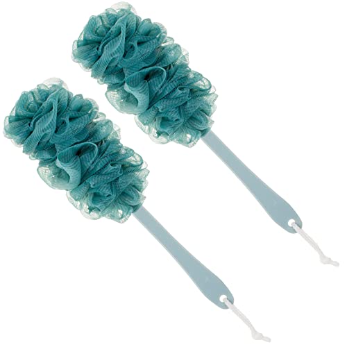Arswin Long Handle Back Scrubber, 2-Pack Soft Nylon Mesh Shower Brush