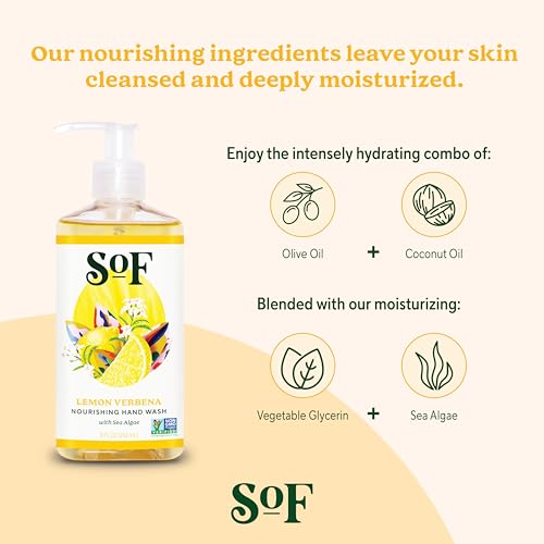 South Of France Lemon Verbena Liquid Hand Wash, 3 Pack, Moisturizing