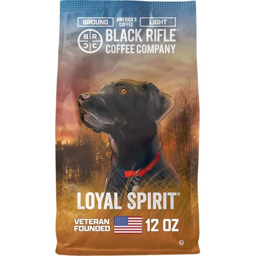 Black Rifle Coffee Loyal Spirit Light Roast Ground Coffee 12 oz | 100% Arabica, Bright Citrus & Berry Flavor