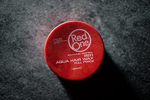 RedOne Aqua Hair Wax - Strong Hold Styling Gel with Strawberry Scent, 150ml