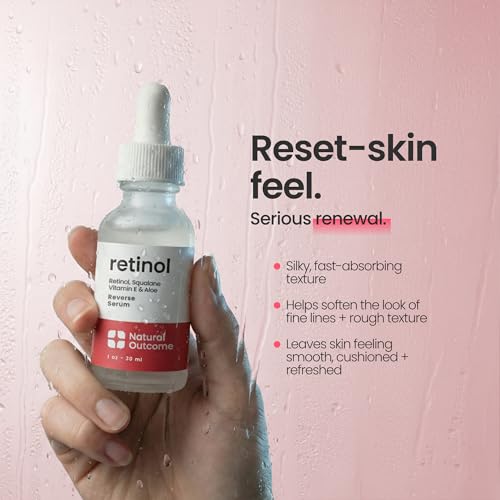 Retinol Face Serum for Wrinkle Reduction & Skin Rejuvenation - Natural Outcome