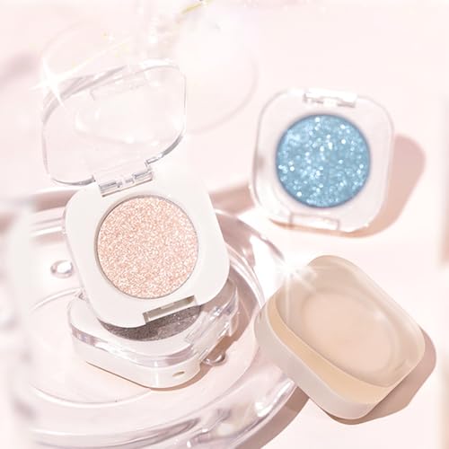 Champagne Rose Gold Glitter Cream Eyeshadow - Waterproof & Blendable