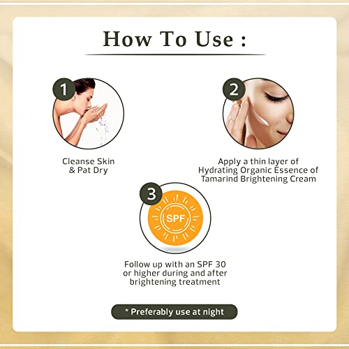 Neoclear Organic Tamarind Extract Skin Brightening Cream 1 Fl Oz - Dark Spot & Pigmentation Treatment for Face, Body, Hands, Underarms, Men & Women