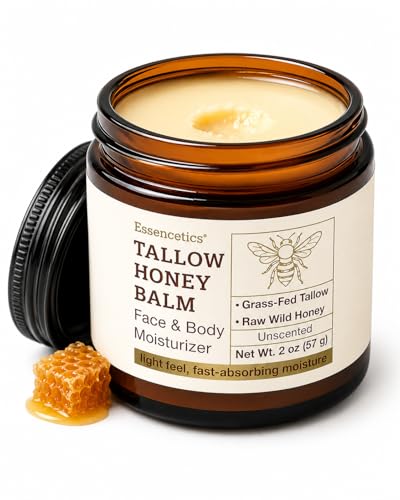 Organic Beef Tallow Moisturizer 2 oz - Grass Fed Balm for Dry Skin