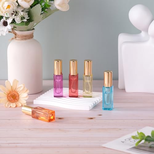 5ml Refillable Travel Perfume Bottle Set - 5pcs Glass Atomizers