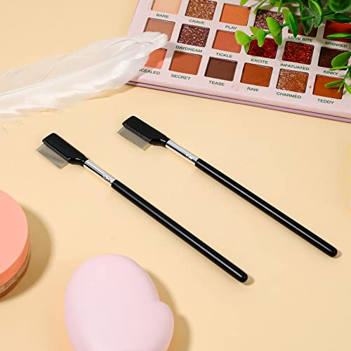 Metal Eyelash Separator & Comb Tool - 2 Pack for Lashes & Brows
